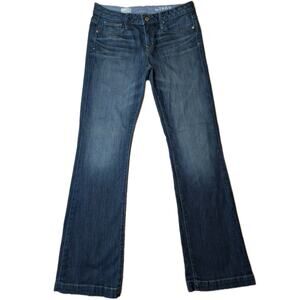 Gap 1969 Long & Lean Flare Jeans Medium Wash Denim W30 L35.5